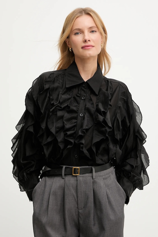 Srajca Answear.LAB Drugo črna V7508