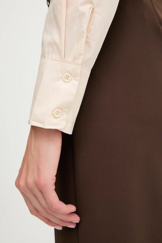 Βαμβακερό πουκάμισο Answear.LAB LG1617 μπεζ