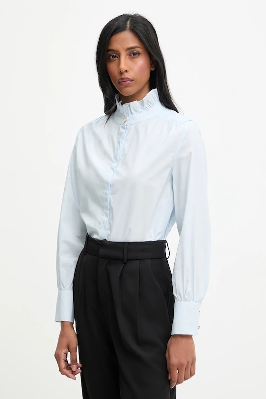 Хлопковая рубашка Answear.LAB casual голубой 5322