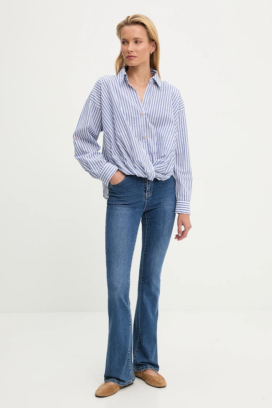 Bavlněná košile Answear.LAB MA1307 modrá WA25