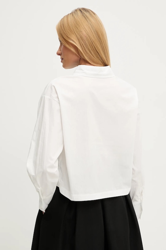 Ρούχα Βαμβακερό πουκάμισο Answear.LAB LE-021 λευκό
