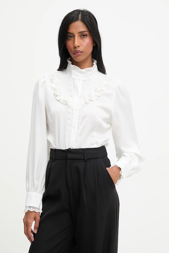 Πουκάμισο Answear.LAB μακρύ λευκό lu8571