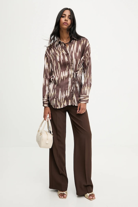 Answear.LAB koszula OR.34532.TOS brązowy WA25