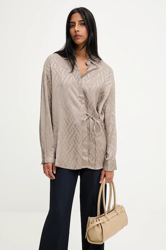 Answear.LAB camasa OR.34440.TOS bej WA25