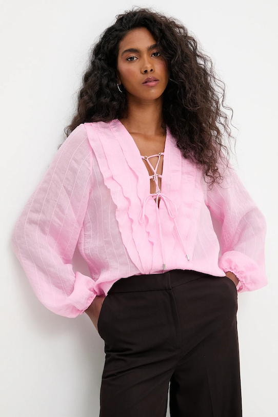 Answear.LAB koszula regular różowy sng166.LF.TOS