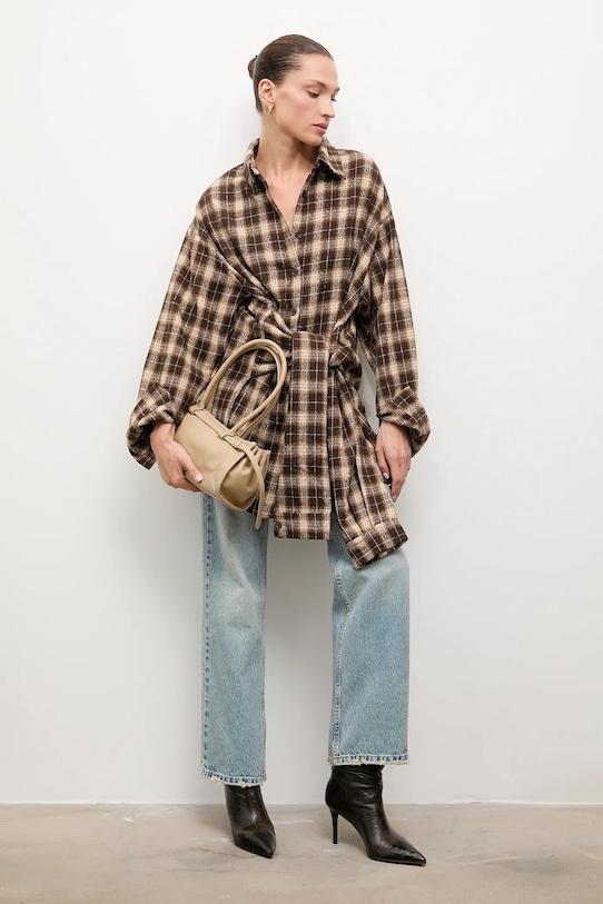 Odzież Answear.LAB koszula H6658.ios brązowy