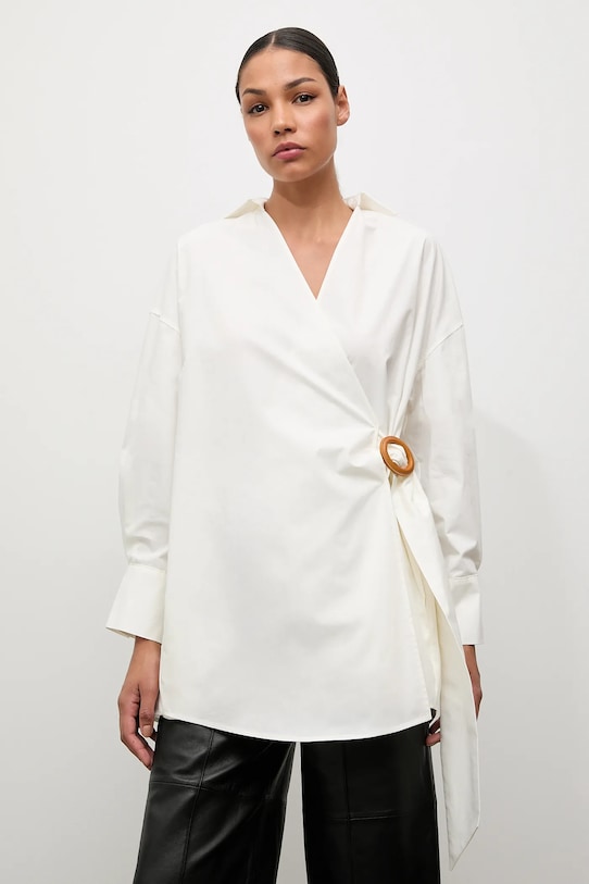 Answear.LAB koszula bawełniana bawełna beżowy GM0699.TOS