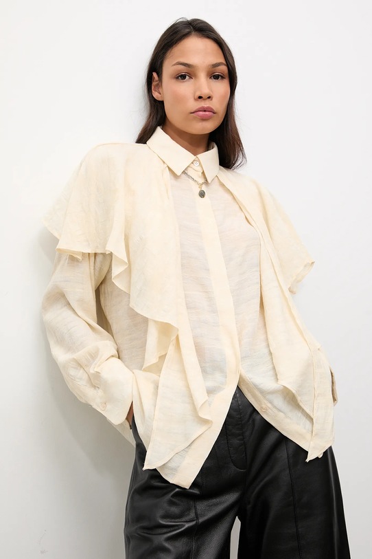 Answear.LAB koszula wzorzyste beżowy ST.0698.TOS