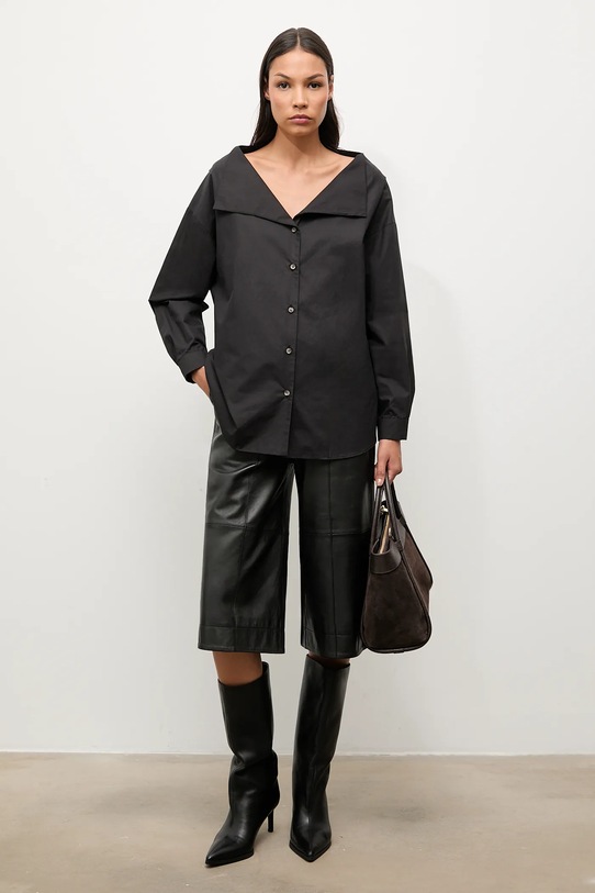 Answear.LAB koszula bawełniana bawełna czarny ST.0709.TOS