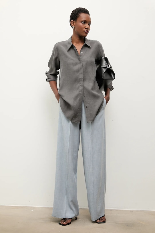 Košile Answear.LAB PK9008 šedá WA25