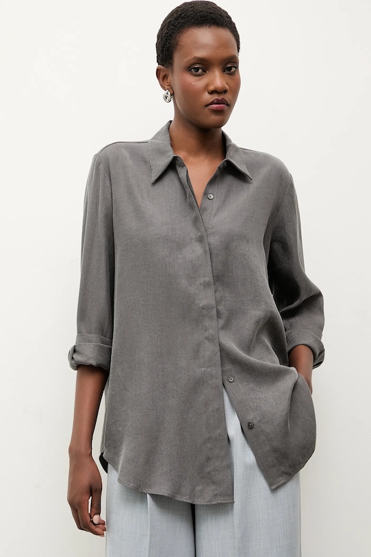 Košile Answear.LAB šedá PK9008