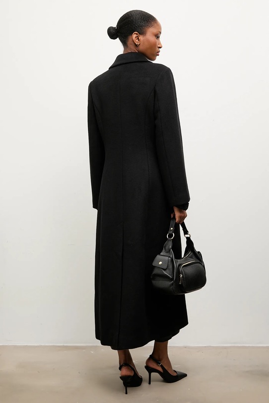 Odzież Answear.LAB płaszcz wełniany WA25.KPD001 czarny