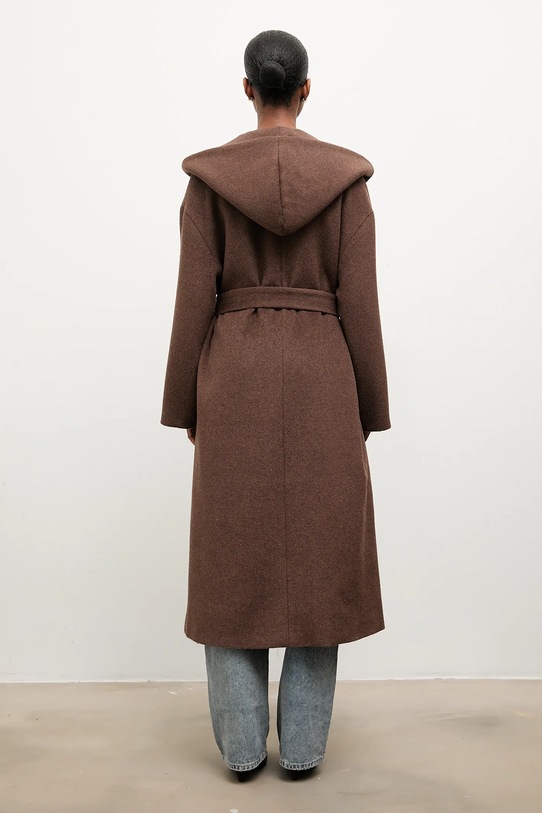 Ρούχα Μάλλινο παλτό Answear.LAB WA25.KPD004 καφέ