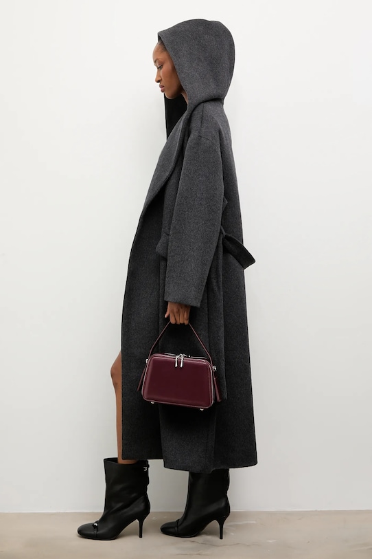 Answear.LAB palton de lana negru WA25.KPD004