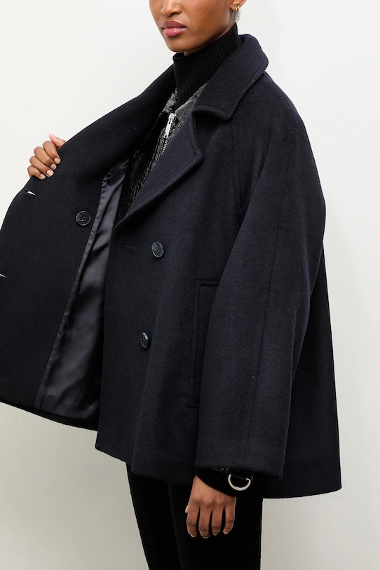 Answear.LAB płaszcz wełniany WA25-KPD010