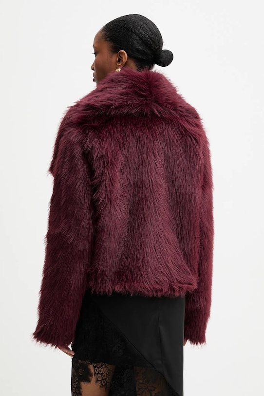 Odzież Answear.LAB płaszcz SNG.150.TMS bordowy