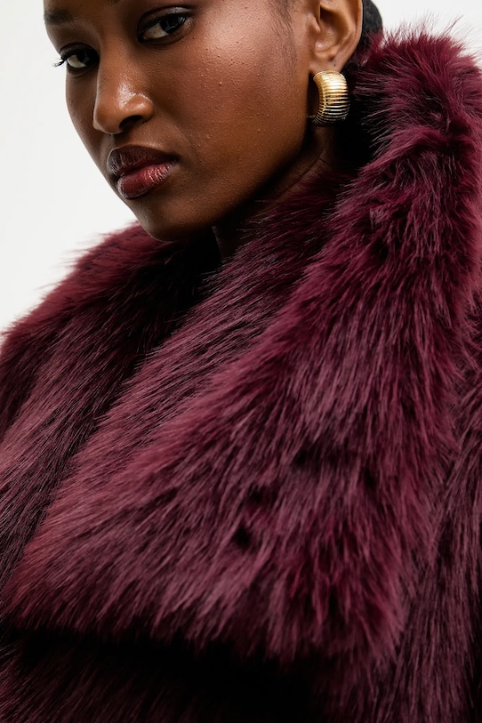 Answear.LAB płaszcz SNG.150.TMS bordowy