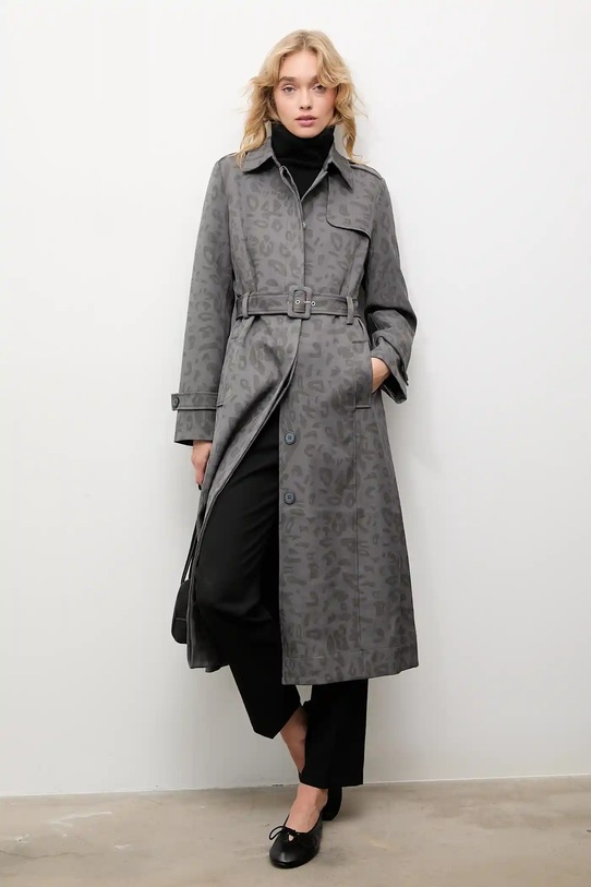 Answear.LAB kabát PK9005 szürke