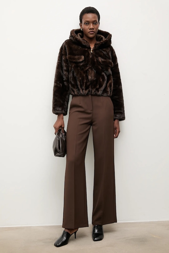 Odzież Answear.LAB kurtka PK260GC.iak brązowy