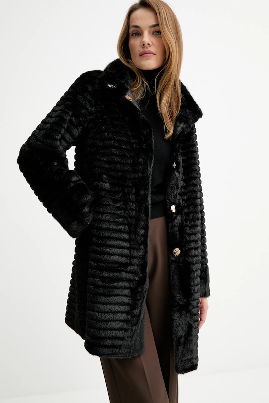 Answear.LAB płaszcz bez kaptura czarny BR005CP.iak