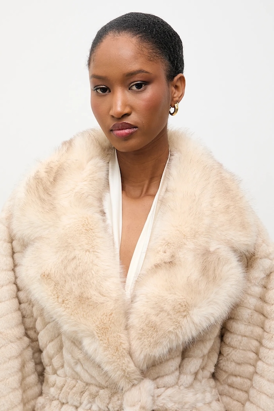 Answear.LAB płaszcz BR003.iak beżowy