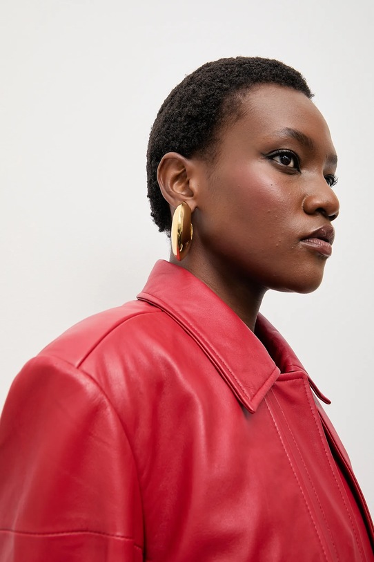 Answear.LAB płaszcz skórzany WA25-KPD032