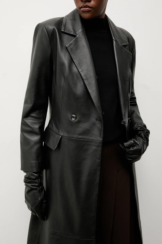 Answear.LAB płaszcz skórzany WA25-KPD033