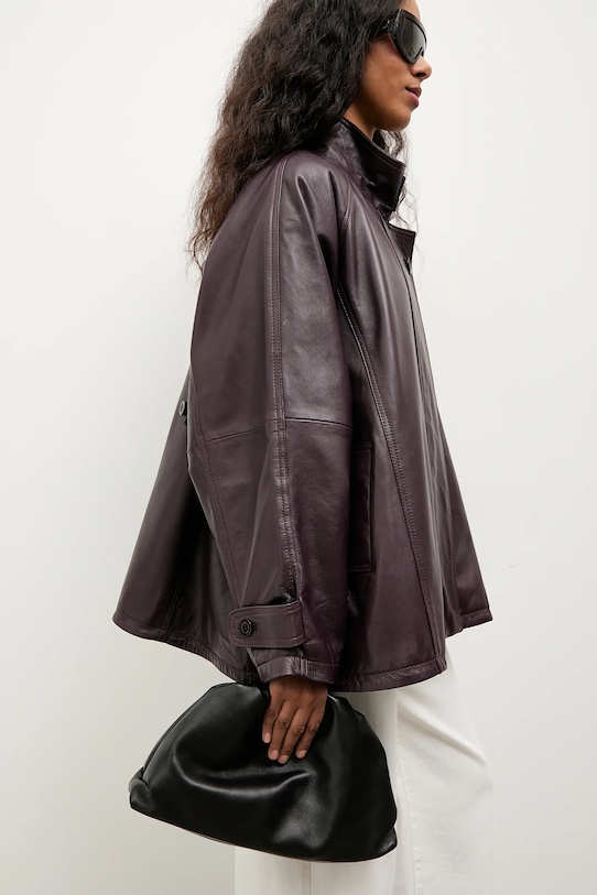 Answear.LAB giacca in pelle WA25-KPD110 granata