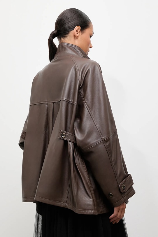 Одяг Шкіряна куртка Answear.LAB WA25-KPD110 коричневий