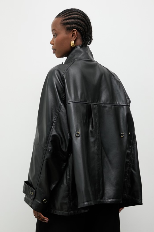 Abbigliamento Answear.LAB giacca di mezza stagione da donna in pelle MELIA nero