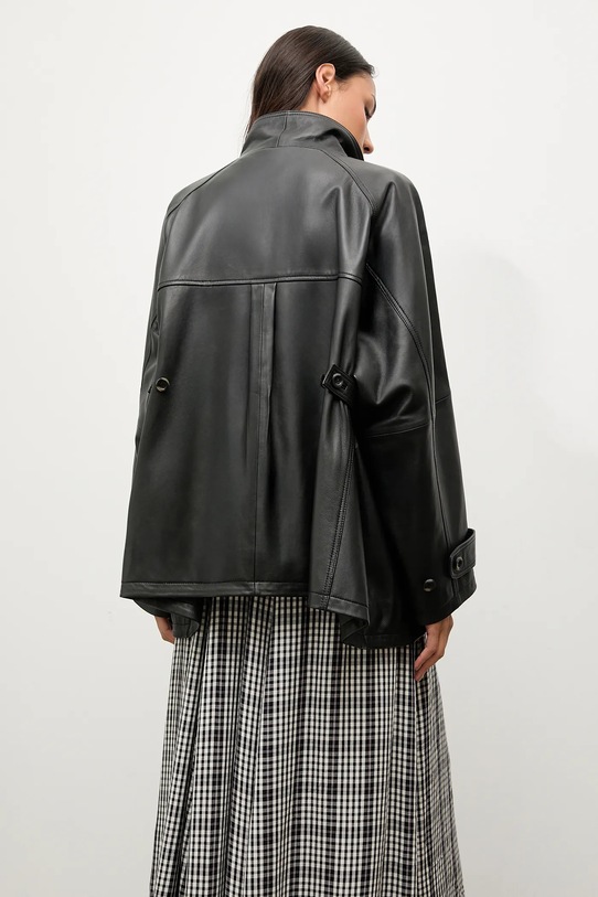 Шкіряна куртка Answear.LAB чорний WA25-KPD110