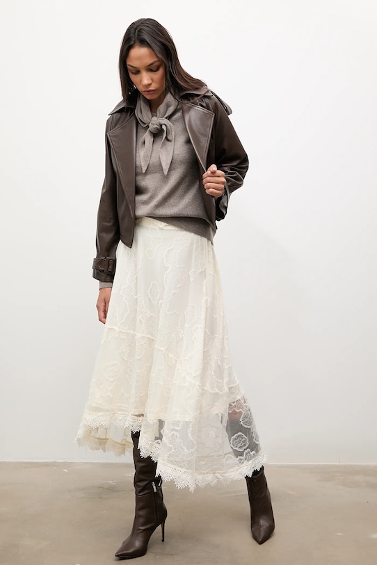 Шкіряна куртка Answear.LAB WA25-KPD111 коричневий WA25