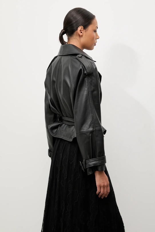 Шкіряна куртка Answear.LAB чорний WA25-KPD111