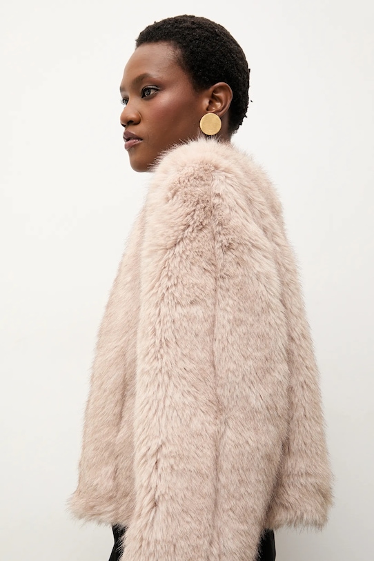 Answear.LAB kurtka WA25-KUD000 beżowy