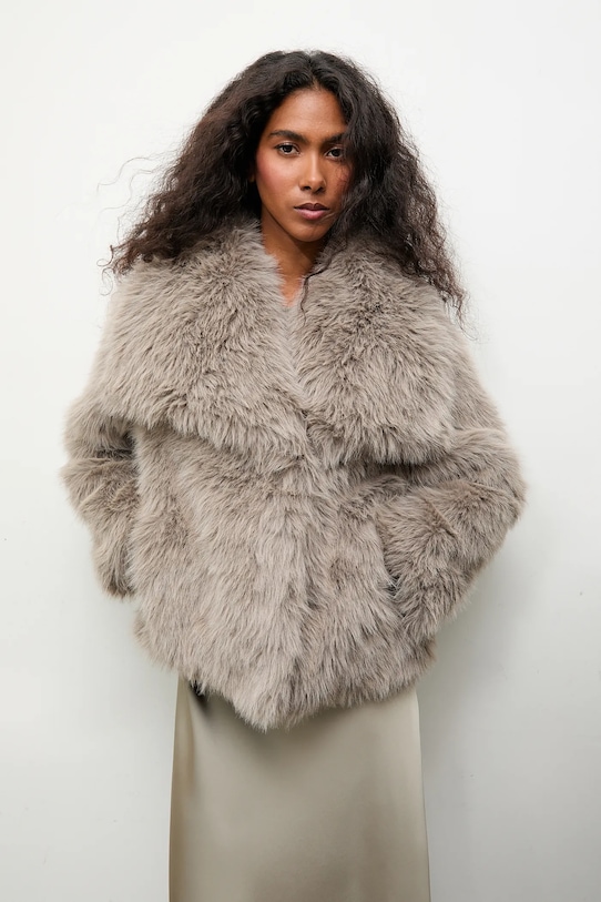 Answear.LAB geaca gri WA25-KUD009