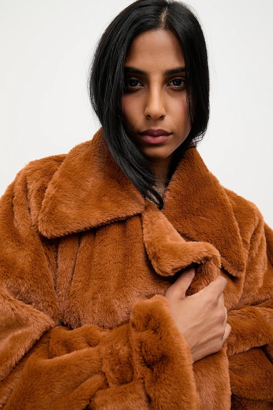 Answear.LAB kurtka 160557 brązowy