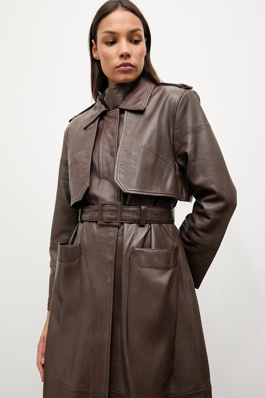 Kožený trenčkot Answear.LAB WA25-KUD031