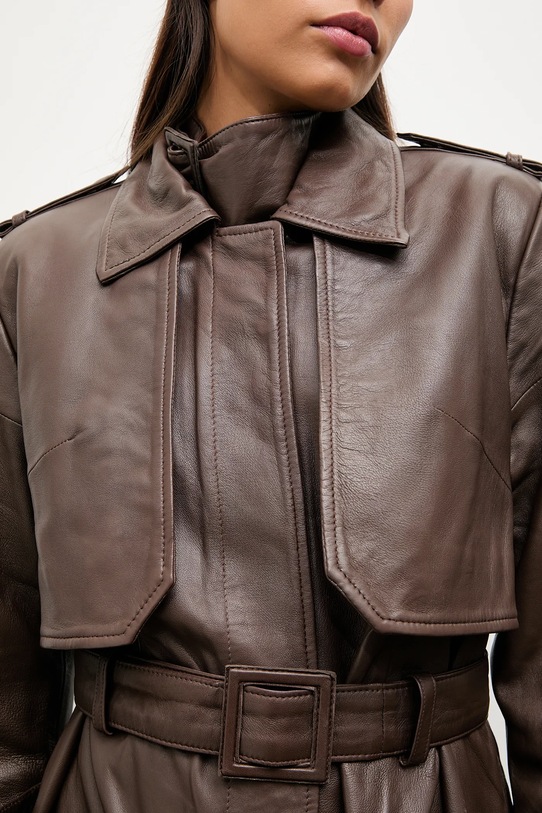 Kožený trenčkot Answear.LAB WA25-KUD031