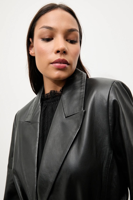 Answear.LAB płaszcz skórzany WA25-KUD032