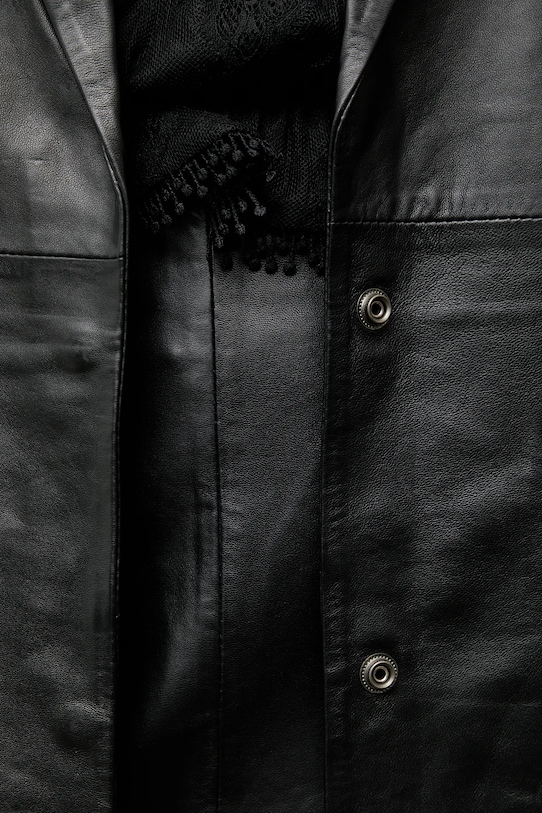 Answear.LAB płaszcz skórzany WA25-KUD032