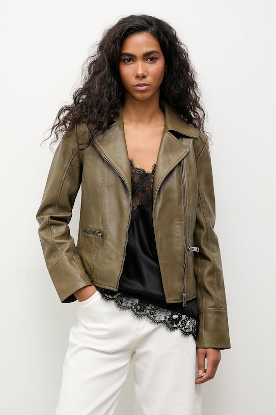 Δερμάτινo jacket Answear.LAB WA25-KUD036 πράσινο WA25