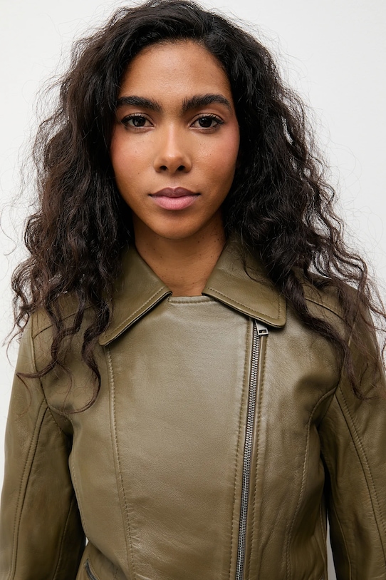 Δερμάτινo jacket Answear.LAB WA25-KUD036 πράσινο