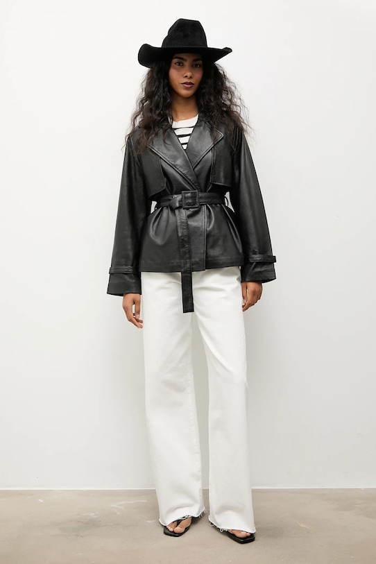 Δερμάτινο μπουφάν Answear.LAB WA25-KUD037 μαύρο WA25