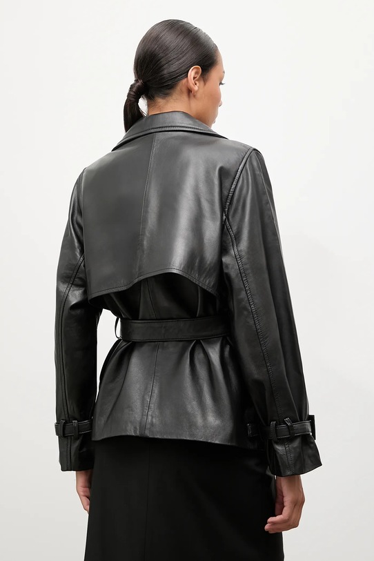 Îmbrăcăminte Answear.LAB geaca de piele WA25-KUD037 negru