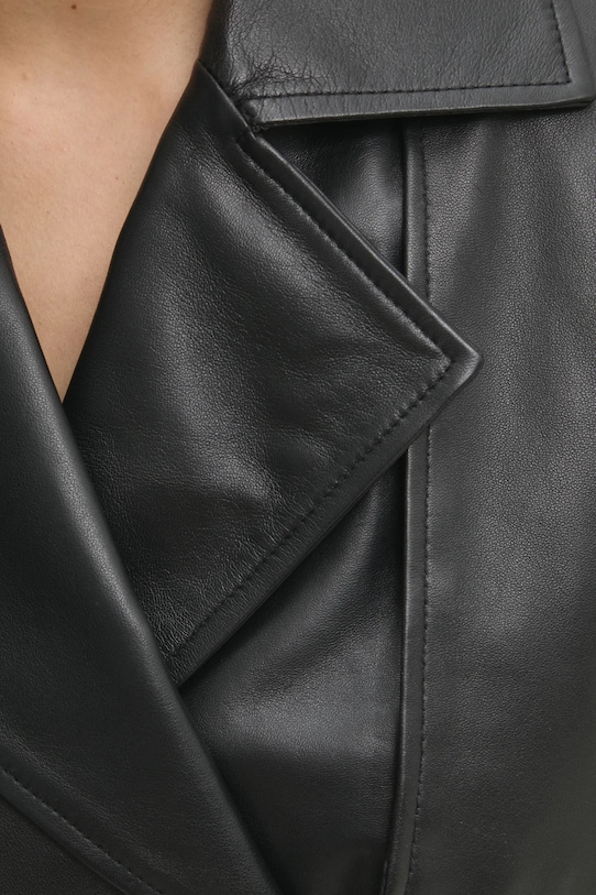 Answear.LAB geaca de piele WA25-KUD037 negru