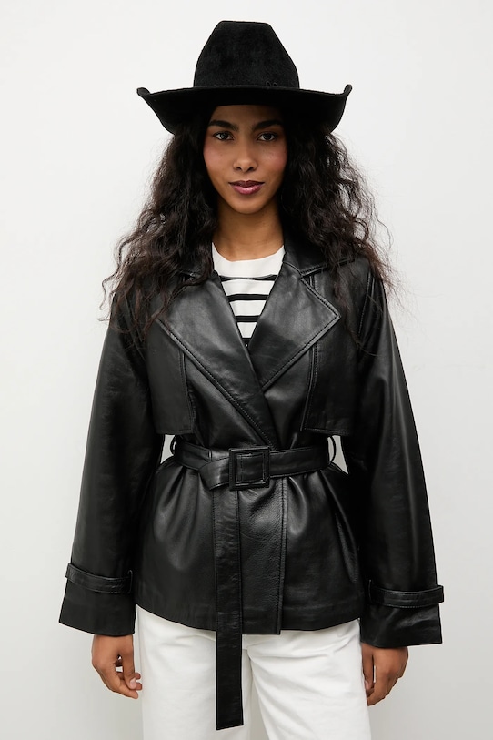 Δερμάτινο μπουφάν Answear.LAB WA25-KUD037 μαύρο