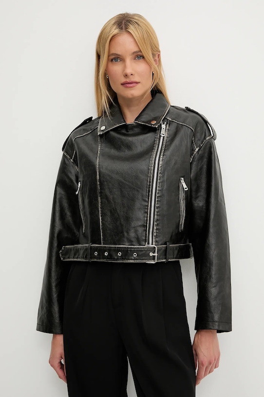 Bunda Answear.LAB čierna P63272.hak