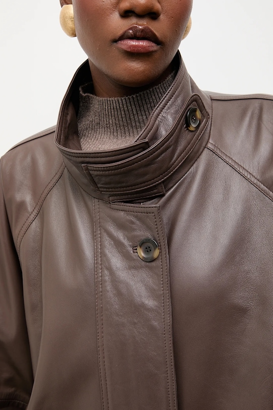 Answear.LAB kurtka skórzana WA2CHOCO