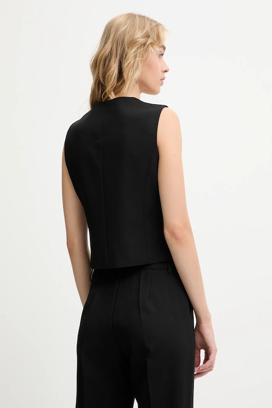 Odzież Answear.LAB kamizelka PK3011 czarny