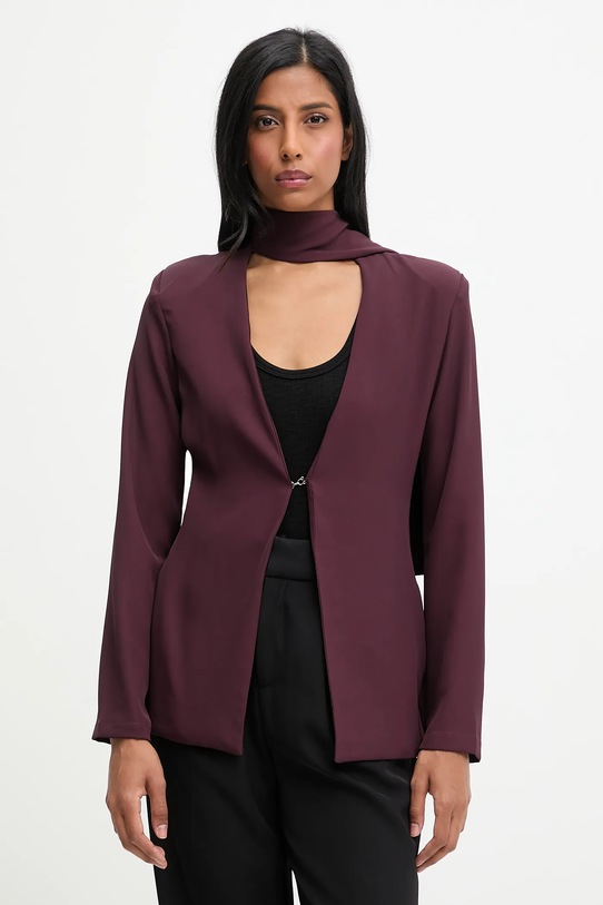 Answear.LAB marynarka tkanina bordowy 93020